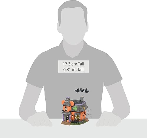 Miniatura 4 de Department 56 Disney Halloween Village Mickey's Pumpkintown Haunted Manor - Edificio iluminado, 6.81 pulgadas, multicolor