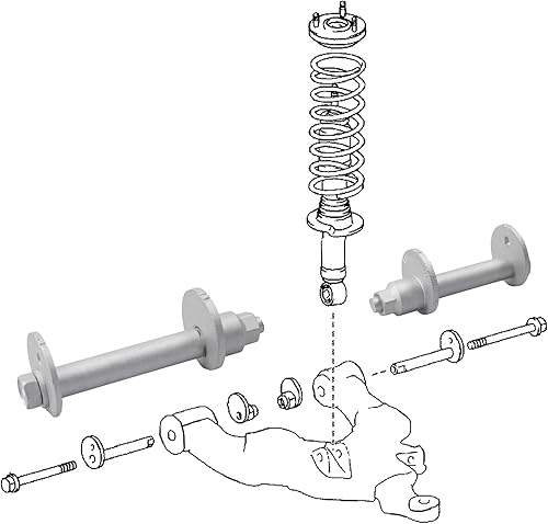 Miniatura 4 de Pernos de ajuste de punta inclinada de alineación delantera, pernos de alineación de punta de leva de control inferior aptos para Toyota Tundra