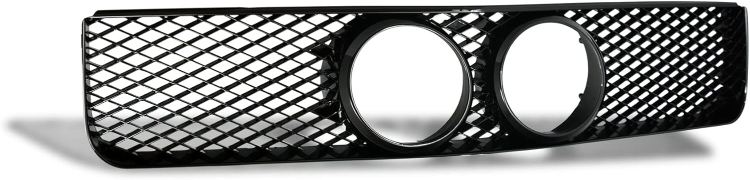 Armordillo USA 8720844 Mesh Style Front Hood Bumper Grille - Piano Black Fits 2005-2009 Ford Mustang GT
