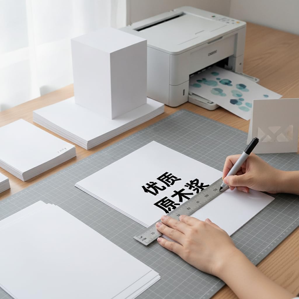Weiß Cardstock, Zeichen- Bastelkarton, Ganzblatt-Karton/300G/5 Blatt