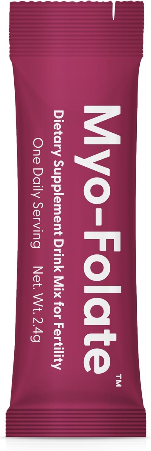 Fairhaven Health Folate and Myo Inositol Powder for Women - 1 Per Day, Female Fertility Supplement, Ovarian Health and Egg Quality - 2000 mg Myo-Inositol and 333 mcg Methylfolate – 30 Stick Packs