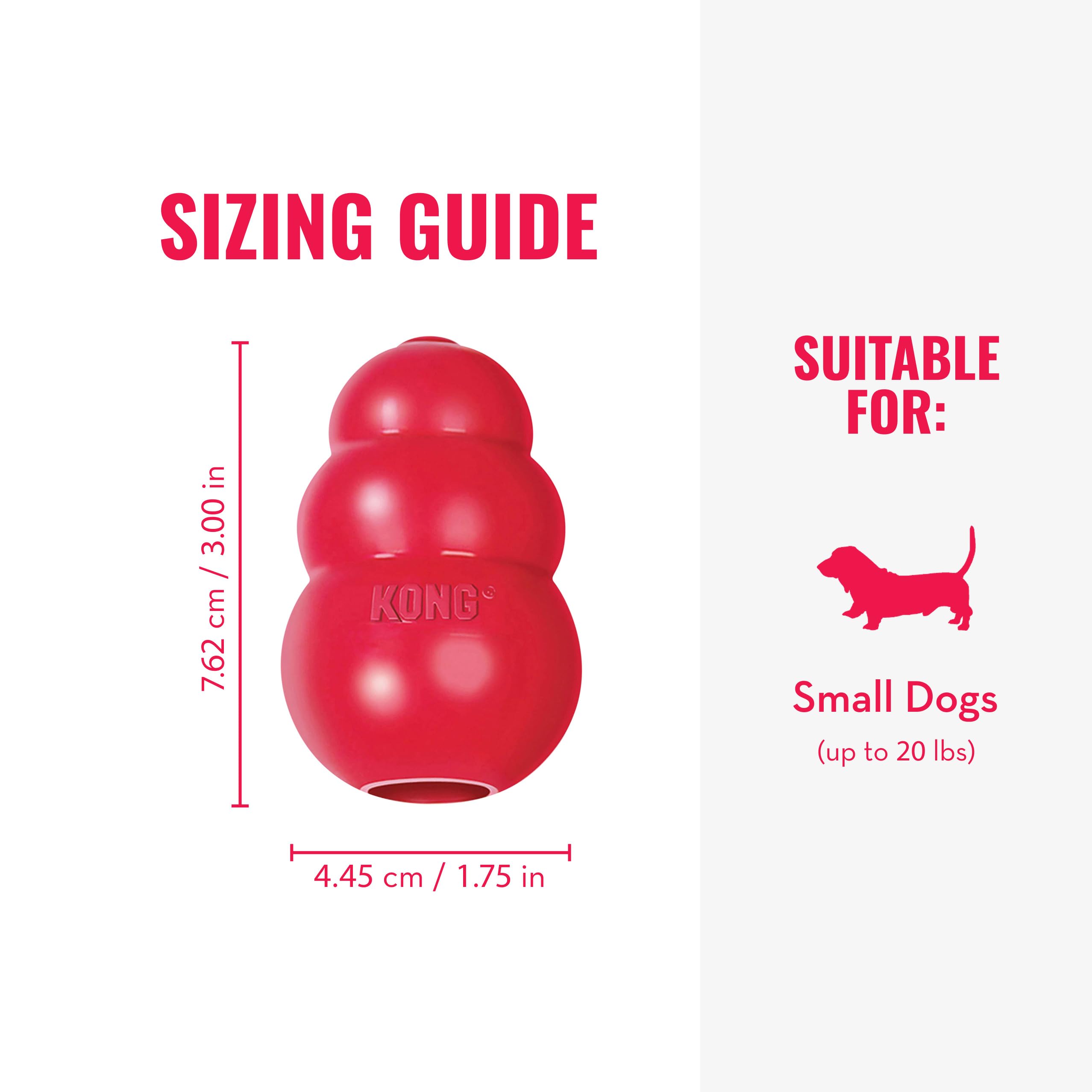 Pet Supplies : Pet Chew Toys : KONG Classic Stuffable Dog Toy - Fetch &  Chew Toy for Dogs - Treat-Filling Capabilities & Erratic Bounce for  Extended Play Time - Durable Natural