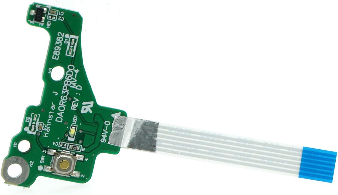 ON/Off Power Button Board with Ribbon Cable Replacement for HP Pavilion 15-E 14-E 15-E000 15-E100 15-E064TX DA0R63PB6D0