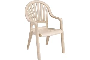  Grosfillex Pacific Fanback Stackable Armchair, Set of 16