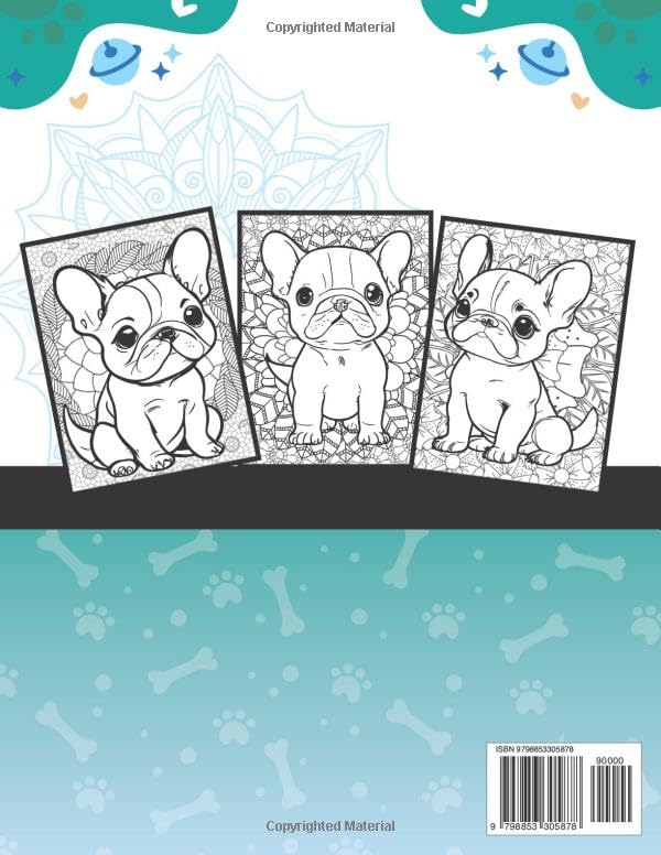 Dog Memorial Gifts For Loss Of Dog: French Bulldog Coloring Book Pet Memorial image 3