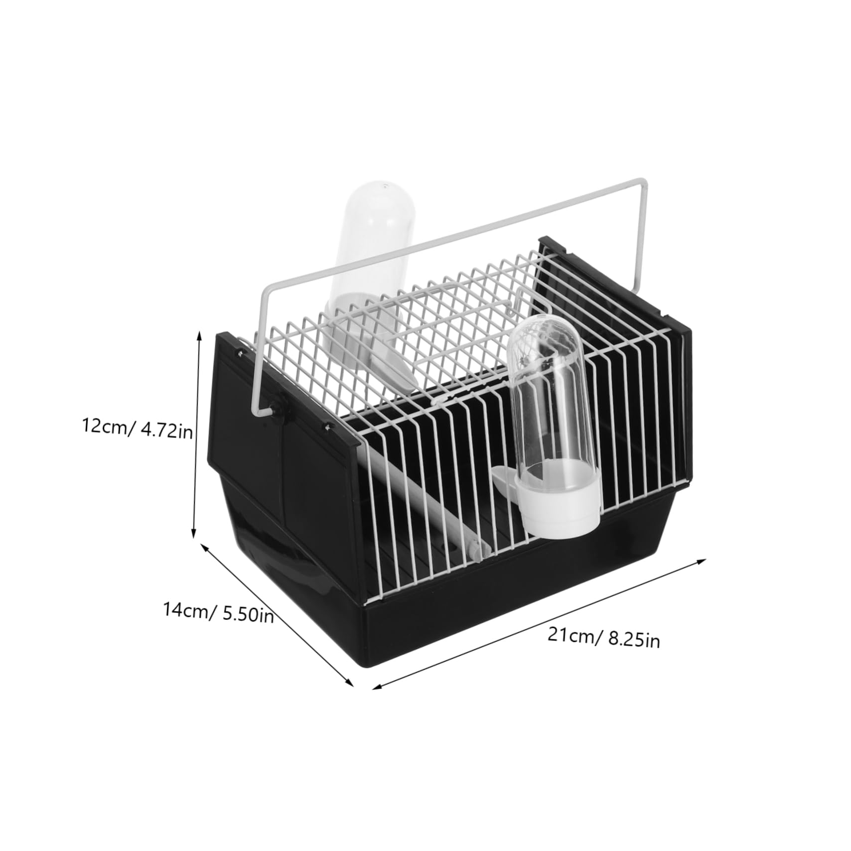 Gabbia Da Viaggio Per Uccelli Portatile - Con Vassoio Estraibile E Manico Per Trasporto