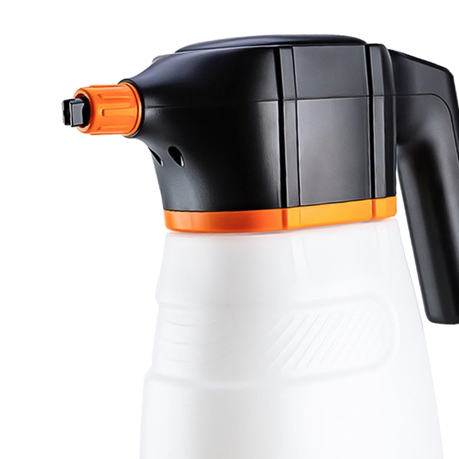 Spruzzatore di Schiuma Elettrico, Spruzzatore Pressurizzato, Spruzzatore Professionale Portatile da 2 Litri per Detailing, Pulizia E Cura Dell'aut, Bianco Arancione