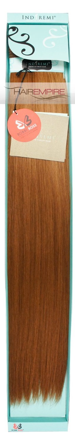 Bobbi Boss IndiRemi 100% Virgin Human Hair Weave - Fine Silky (14 inch, 30 - Medium Auburn)