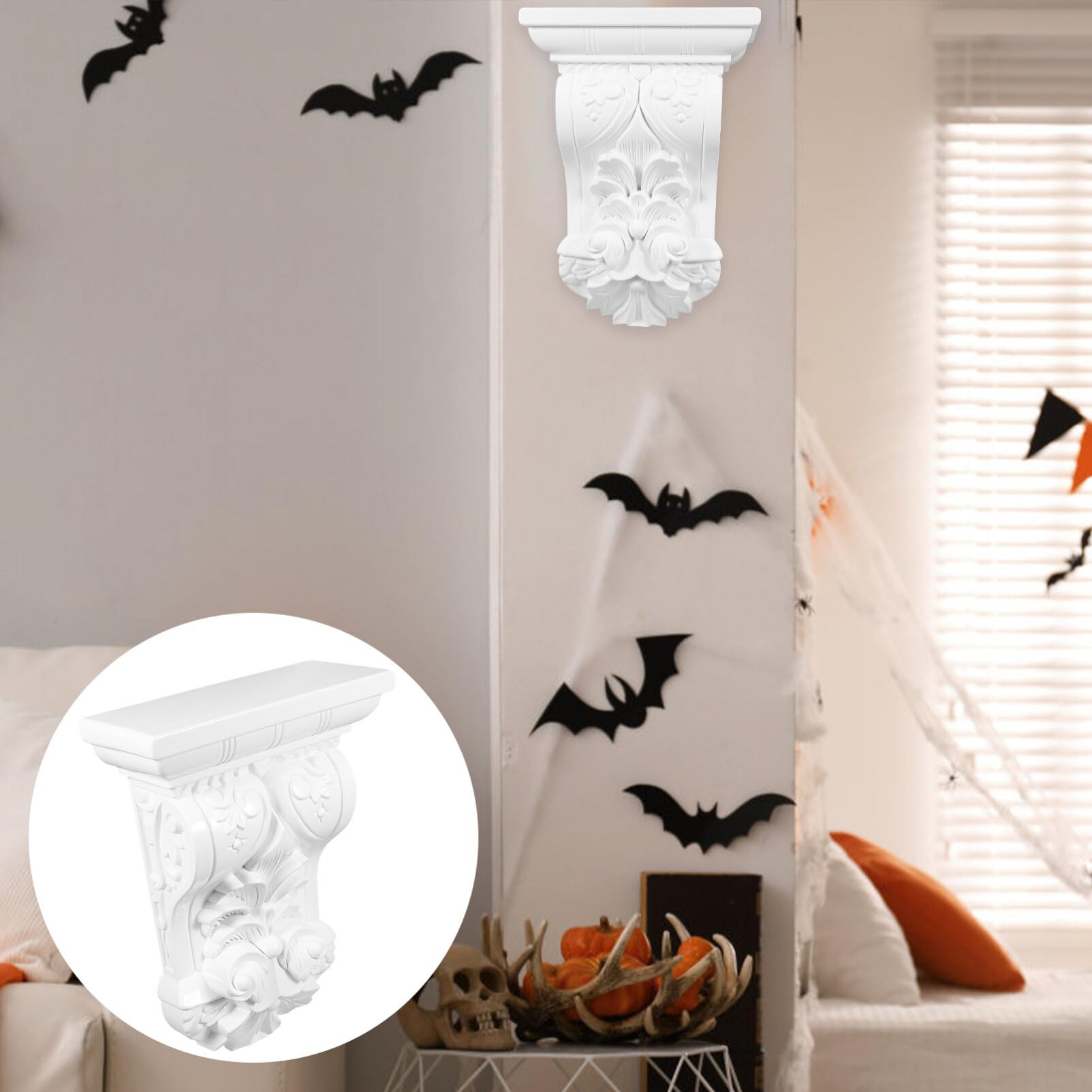 Corbel Decorativo De Estilo Europeo Soporte Para Techo Adorno Autoadhesivo
