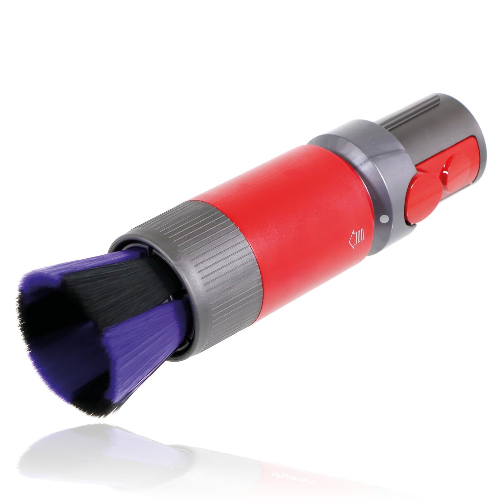 Spares2go Red Soft Dusting Brush Scratch-Free For Vactechpro V15 Vacuum Cleaner Tool
