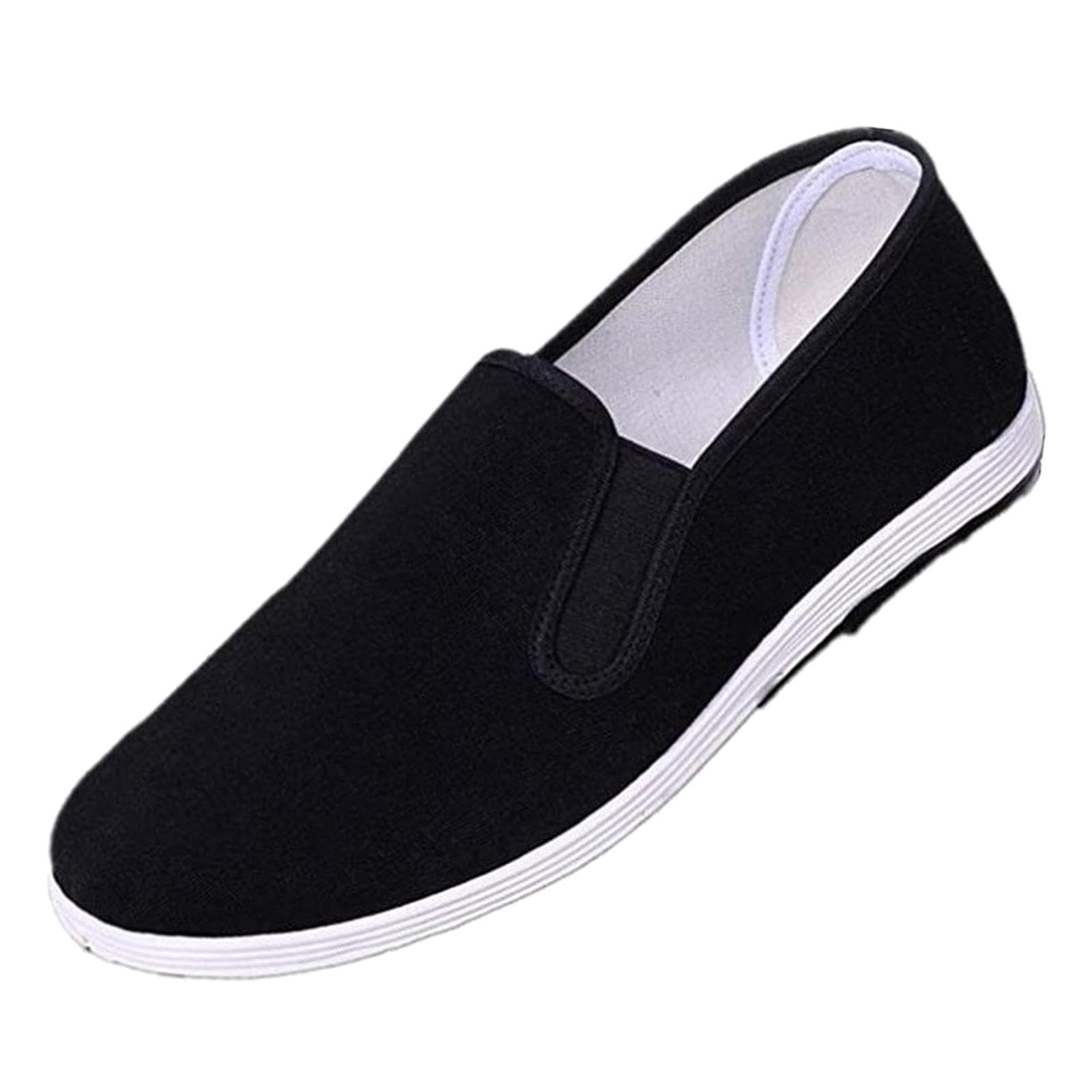 ZOOMELLA Chinese Traditional Kung Fu Martial Arts Tai chi Slipper Shoes Black 43