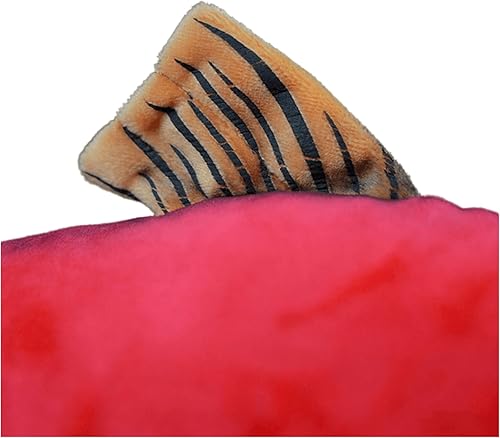 Miniatura 4 de FRANKIEZHOU Peluche de salmón rojo de simulación Sockeye de 15 pulgadas, peluche de pez suave, juguetes de peluche, regalos del día del niño para