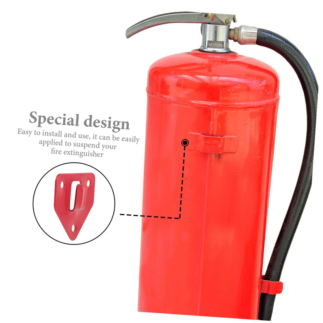 SHINEOFI 3 Series Gancho Para Extintor De Incendios Tira Para Extintor De Incendios De Camping Soporte Para Extintor De Incendios En Polvo Soporte Para Extintor Con Soporte 12 piezas x 3
