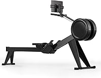 Vista 10 de YOSUDA R2 Máquina de remo para el hogar, máquinas profesionales de remo ajustables con resistencia al aire con monitor autoalimentado, riel de fila