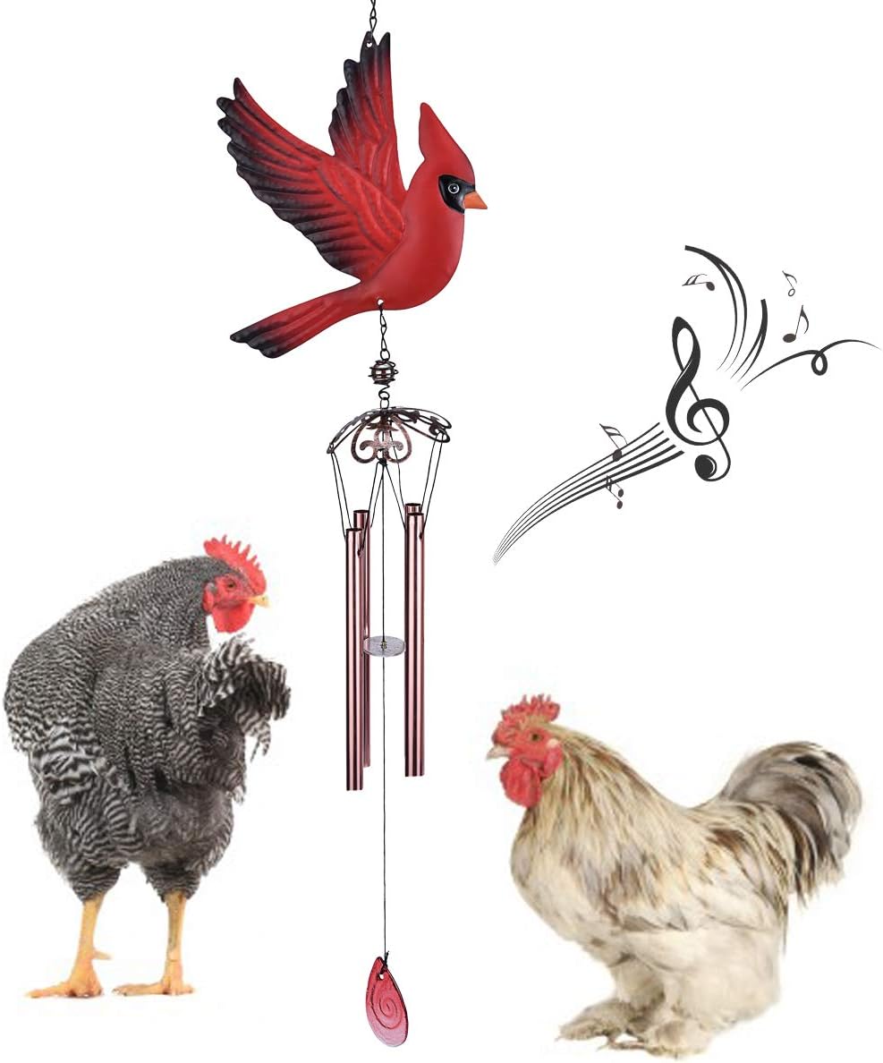 lanermoon Chicken Pecking Toys for Hens Iron Hanging Aeolian Bells Coop Toys for Chickens,Birds,Parrots