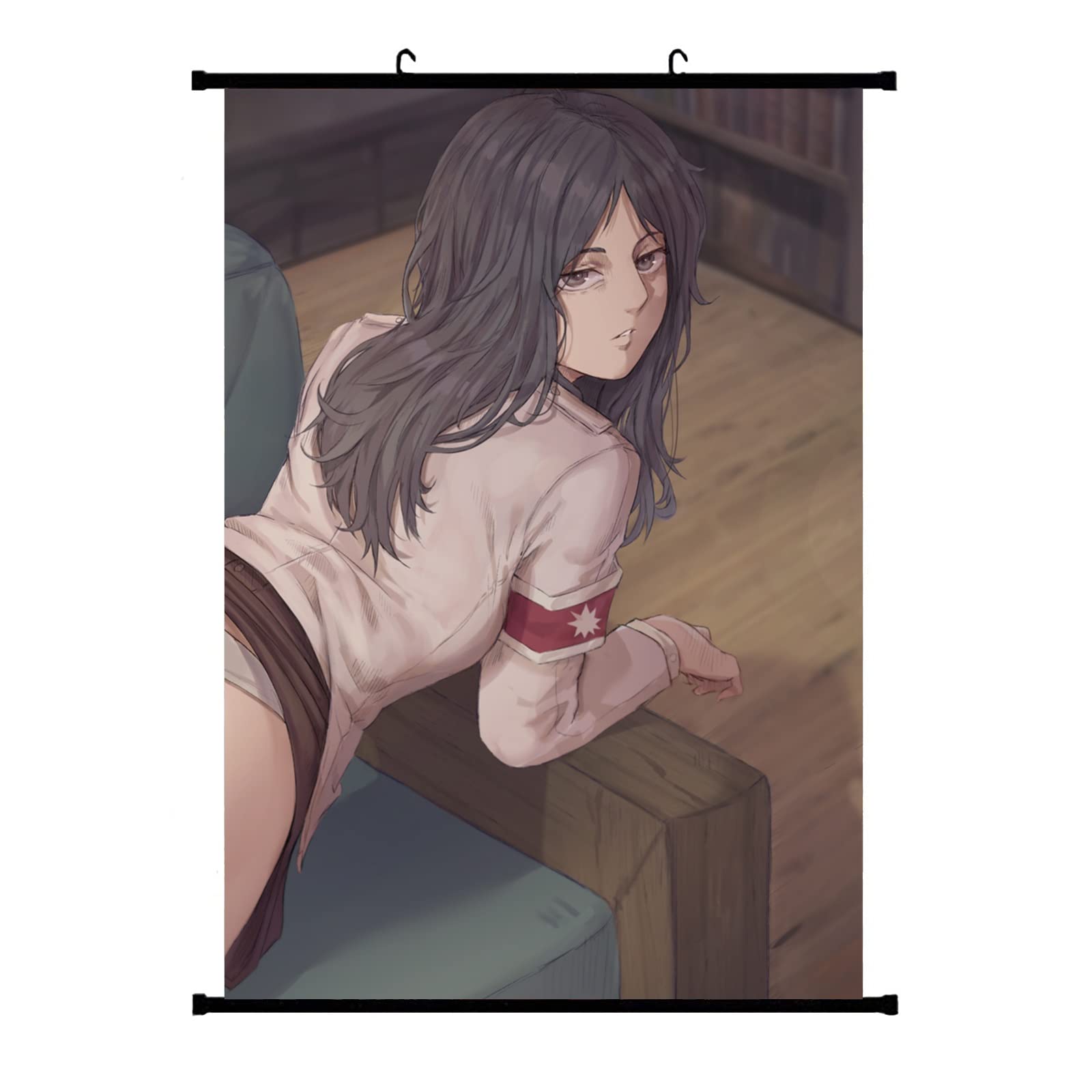 Lxugang Attack On Titan Pieck Finger Hanging Paintings Anime Scroll Poster Canvas, Hanging Paintings