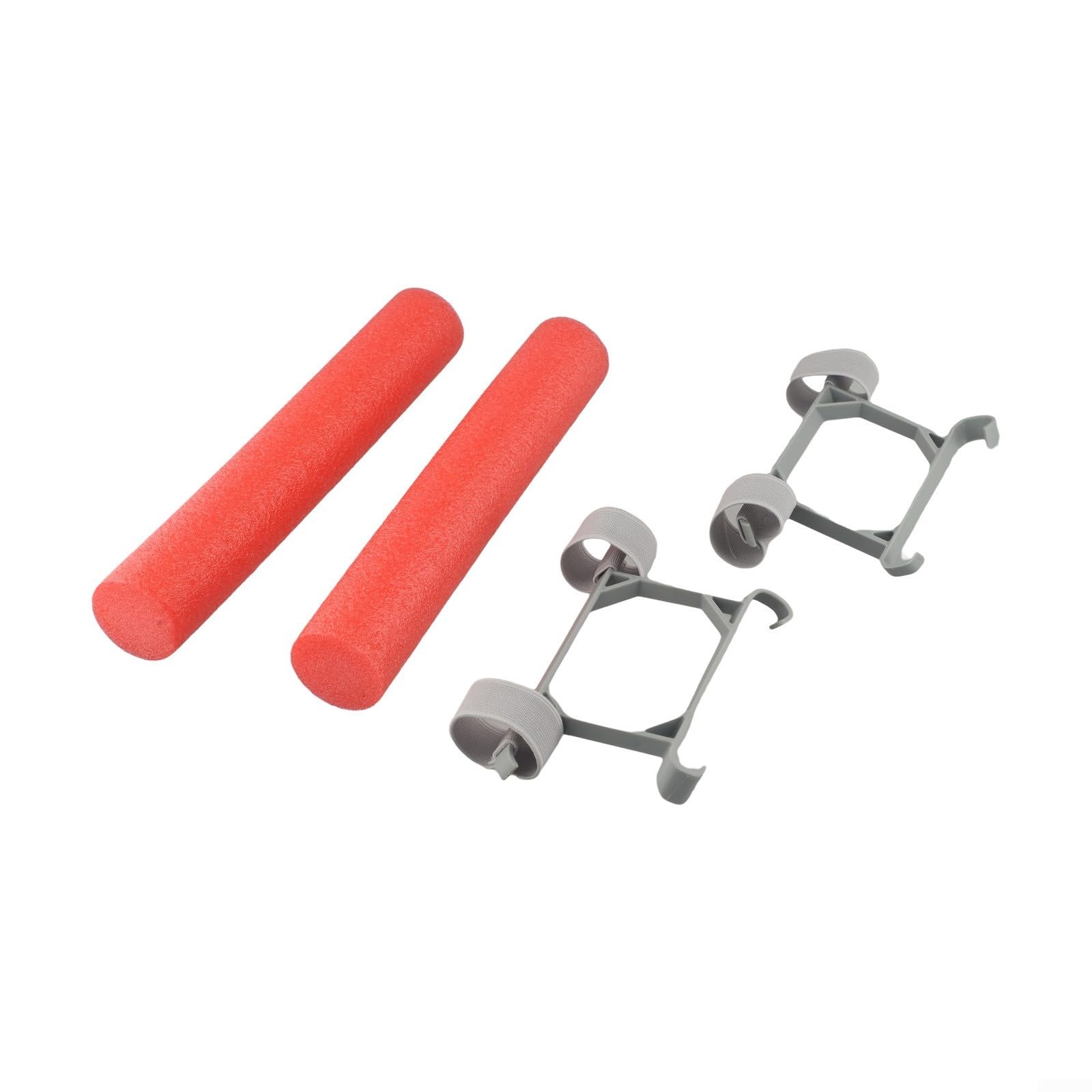 Carrello di atterraggio dell'acqua per DJI per mini 3 4 Pro, treppiede galleggiante galleggiante 24 x 5 x 8 cm, staffa di atterraggio con elastici rosso grigio