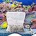 Segarty Aquarium Media Bags, 10PCS 7.7x5.9in Nylon Mesh Aquarium Filter, Media Bags with Plastic Zipper, Fish Tank Net Bags for Pellet Carbon, Bio Balls, Ceramic Rings, Ammonia Remover, White