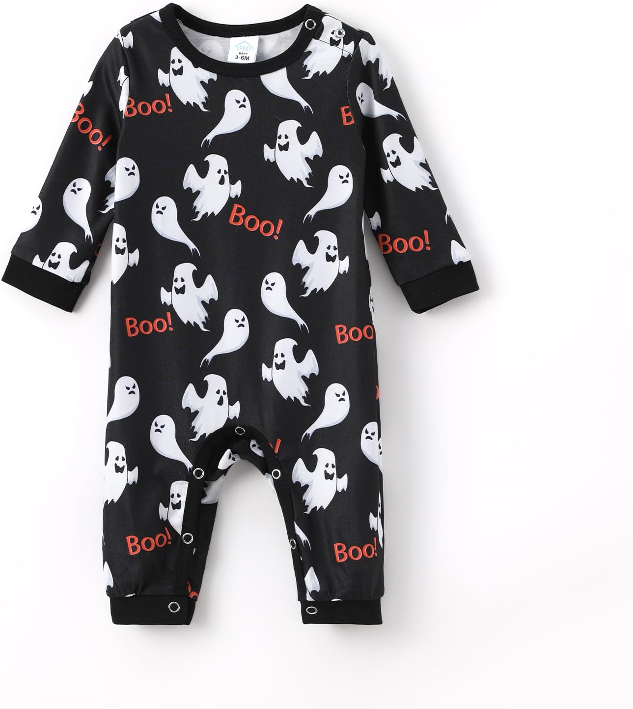 IFFEI Family Matching Halloween Pajamas Sets with Pockets for Photos