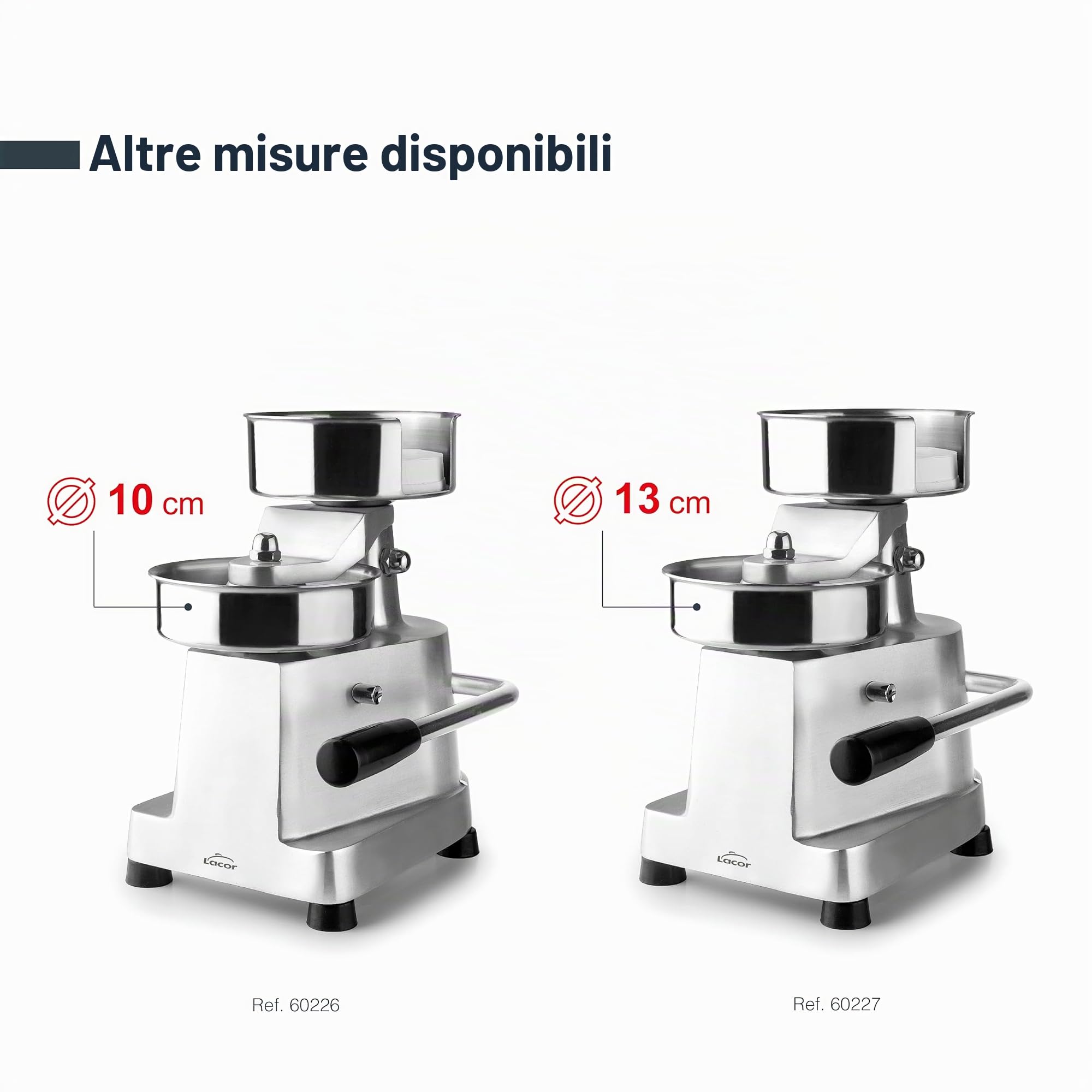Lacor 60226 - Pressa per hamburger, acciaio acciaio inox, palan... | Realizzato in acciaio inossidabile alimentare; alta resistenza alla corrosione e usura quotidiana in cucina