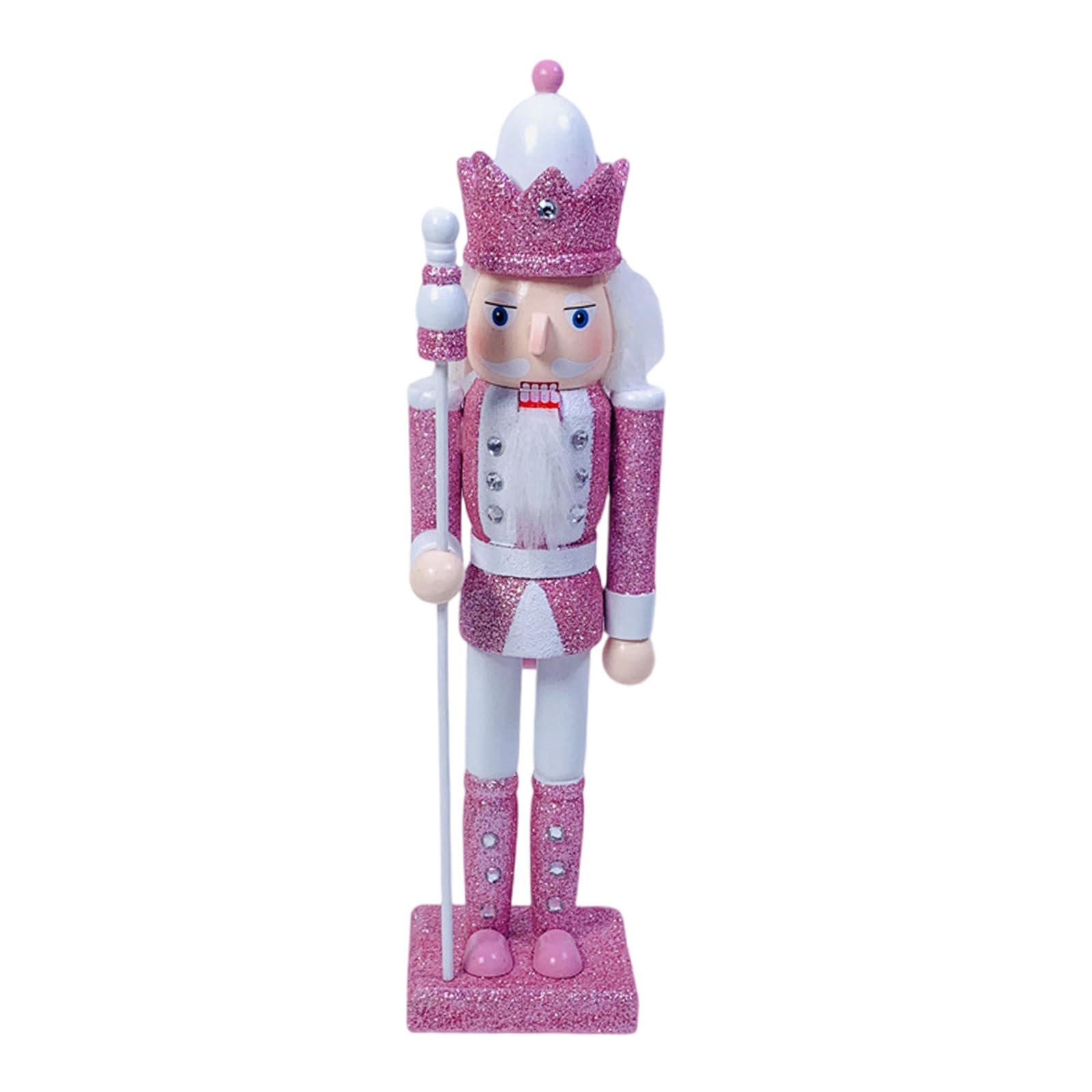 Tsophreniq Wood Christmas Theme Desk Statue Practical Tabletop Decorations Elegant Desktops Ornament with Fine Craftsmanships Nutcrackers Figurines
