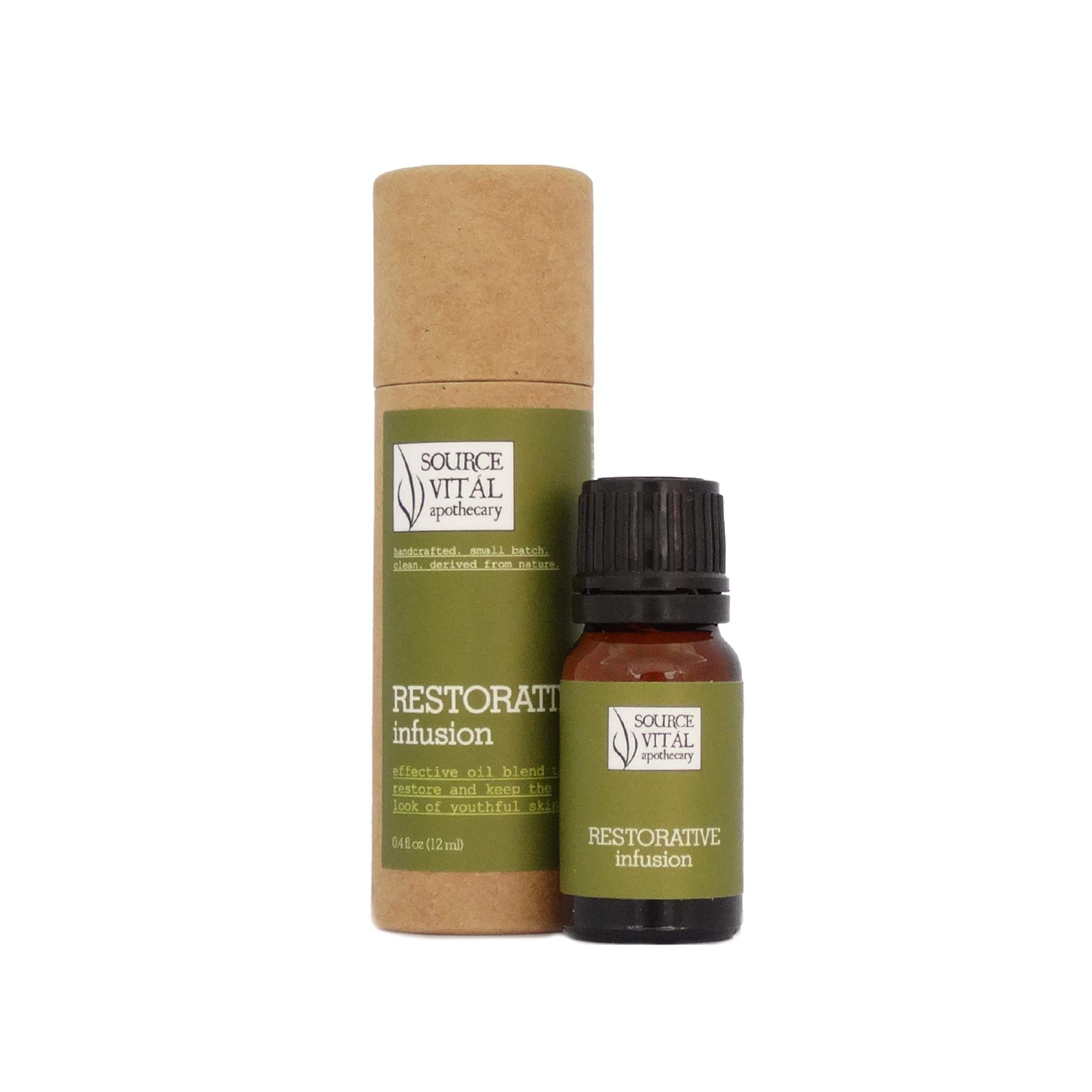 Restorative Infusion from Source Vitál Apothecary | Natural, Clean Facial Oil Serum for Anti-Aging and Repairing Youthful Looking Skin | (0.4 fl. oz.)