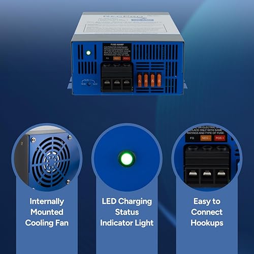 Miniatura 2 de RecPro Convertidor RV  Múltiples capacidades  Convertidor de potencia RV  Cargador de batería RV  120 VCA a 12 V CC  Rango de funcionamiento de 13 V