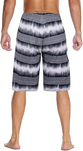 Miniatura 3 de Nonwe - Traje de baño para hombre, de secado rápido y a rayas, ideal para vacaciones de verano en la playa