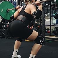 Vista 7 de Jupiter Knee Sleeves (1 Pair), 7mm Compression Knee Braces for Squats,Weightlifting,Powerlifting,Cross Training for Men & Women (Large)