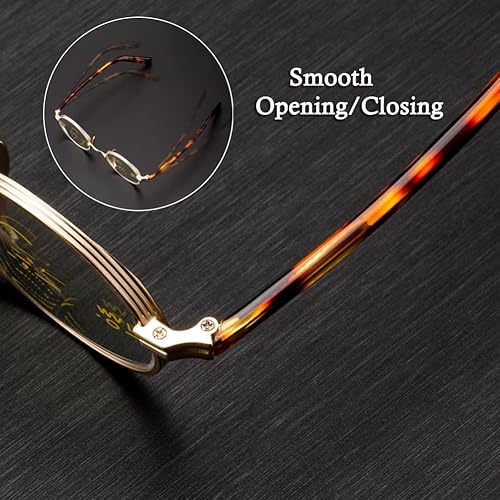 Miniatura 6 de Multifocal Progresivo Retro Round Blue Light Blocking Reading Glasses for Men Women, Anti UV Computer Eyeglasses