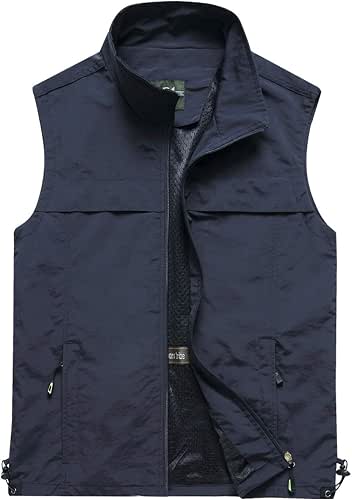 Gihuo Men's Fishing Vest Outdoor Work Safari Travel Vest with