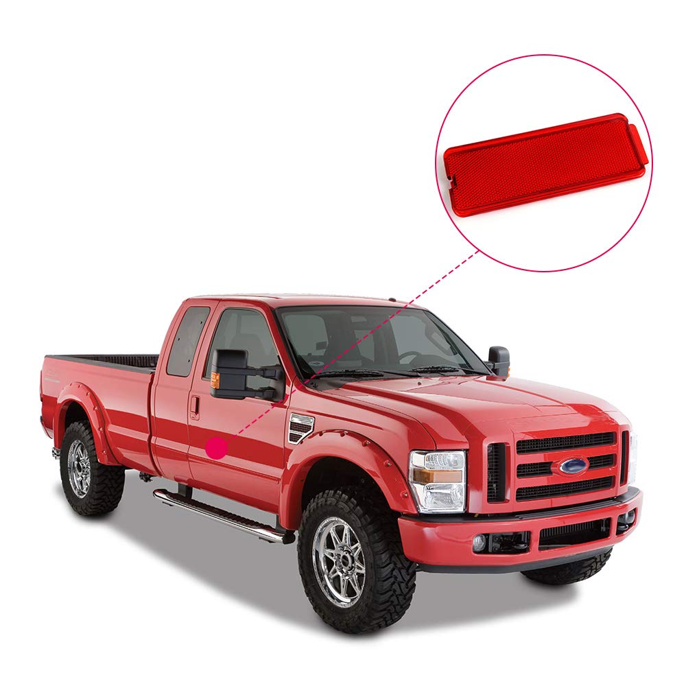 2Pc Door Panel Courtesy Light Reflector For 99-07 Ford Super Duty F250 F350 F450 2Pc Door Panel Courtesy Light Reflector For 99-07 Ford Super Duty F250 F350 F450