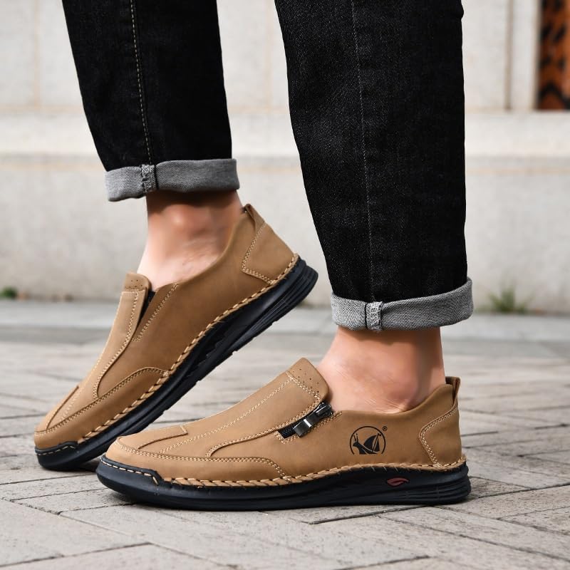 Mens Loafers Casual Slip on Shoes Business Lightweight Refreshing Classic Slippers Walking Outdoor4