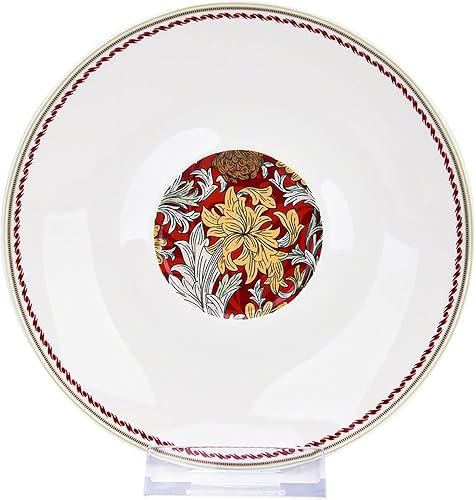 Miniatura 7 de STP J-217528 - Vajilla de porcelana para 4, Morris' Garden, porcelana de hueso, platos llanos, cuencos, platos de postre, tazas con platillo, 20