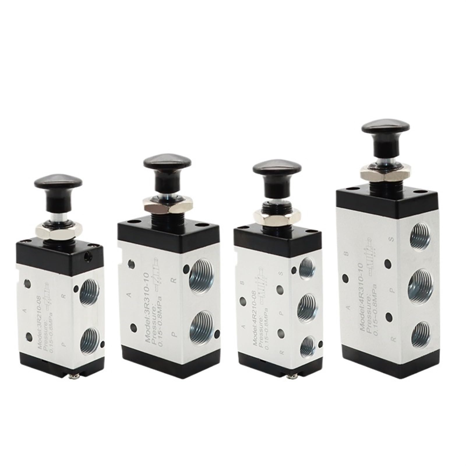 4R210-08 3R210-08 4R310-10 3R310-10 Valvola manuale a 2 vie 5 posizioni della valvola direzionale 1 pezzo (4R210-08, con raccordo da 6 mm)