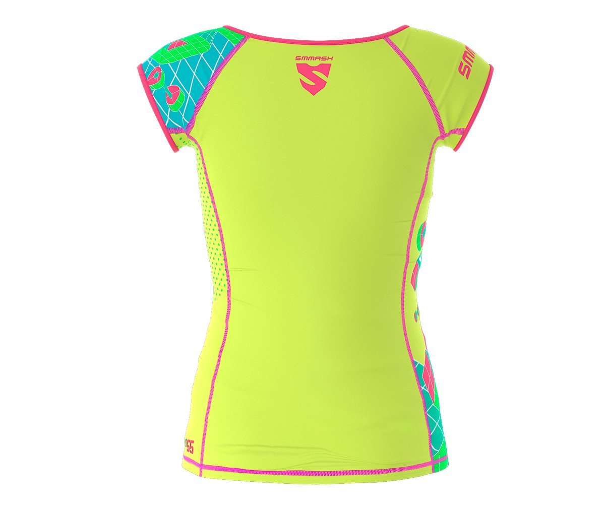 SMMASH Funktionsshirt Damen Kompressionsshirt Sportshirt Kurzarm Atmungsaktiv Second Skin Technologie Fitness Oberteil Outdoor