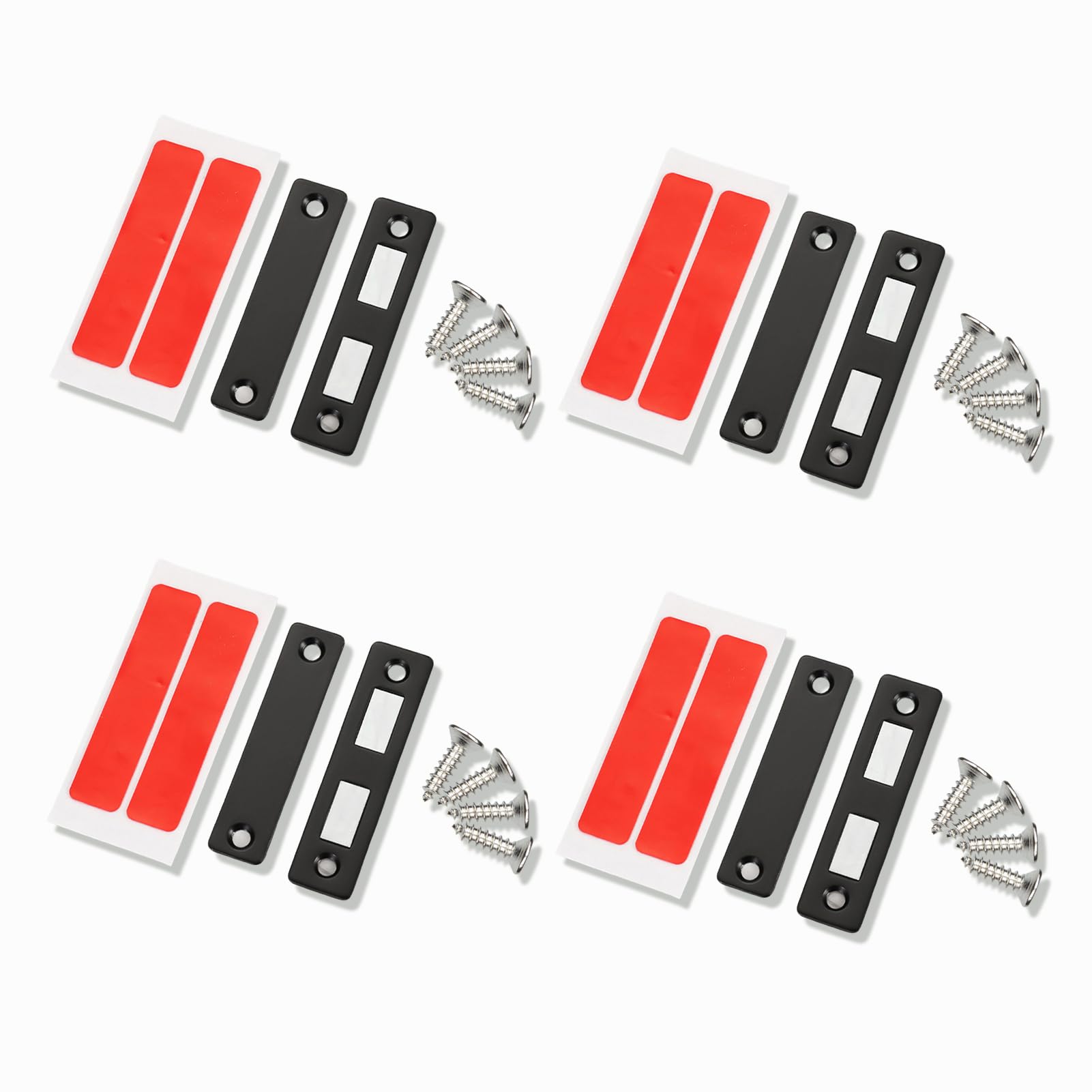 4 Pack Cabinet Door Magnets, Magnetic Door Catch Ultra-Thin Design for Furniture Wardrobe, and Cupboard Doors