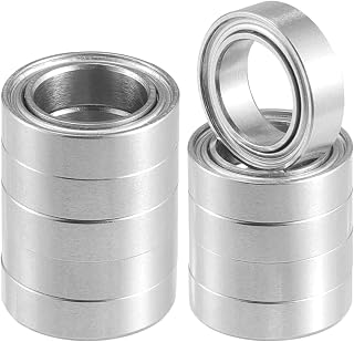 ACROPIX MR117ZZ Bearings Double Shielded Pre-Lubricated Deep Groove Ball Bearings 7x11x3mm Silver Tone - Pack of 10