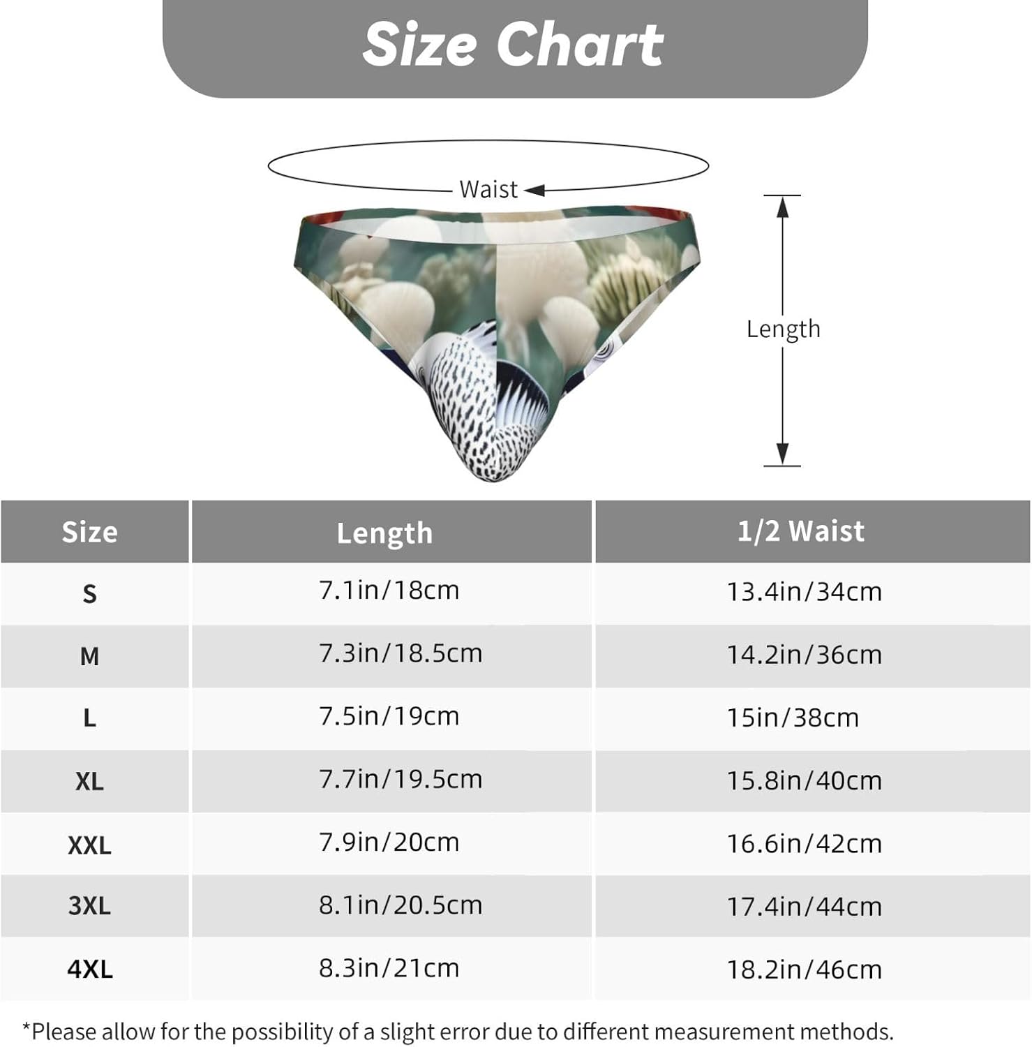 White Tropical Fish Men's Bikini Underwear - Soft Breathable Elasticity Comfort for Everyday Wear