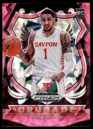 2020-21 Panini Prizm Draft Picks - Pink Ice Prizm #87 Crusade - Obi Toppin