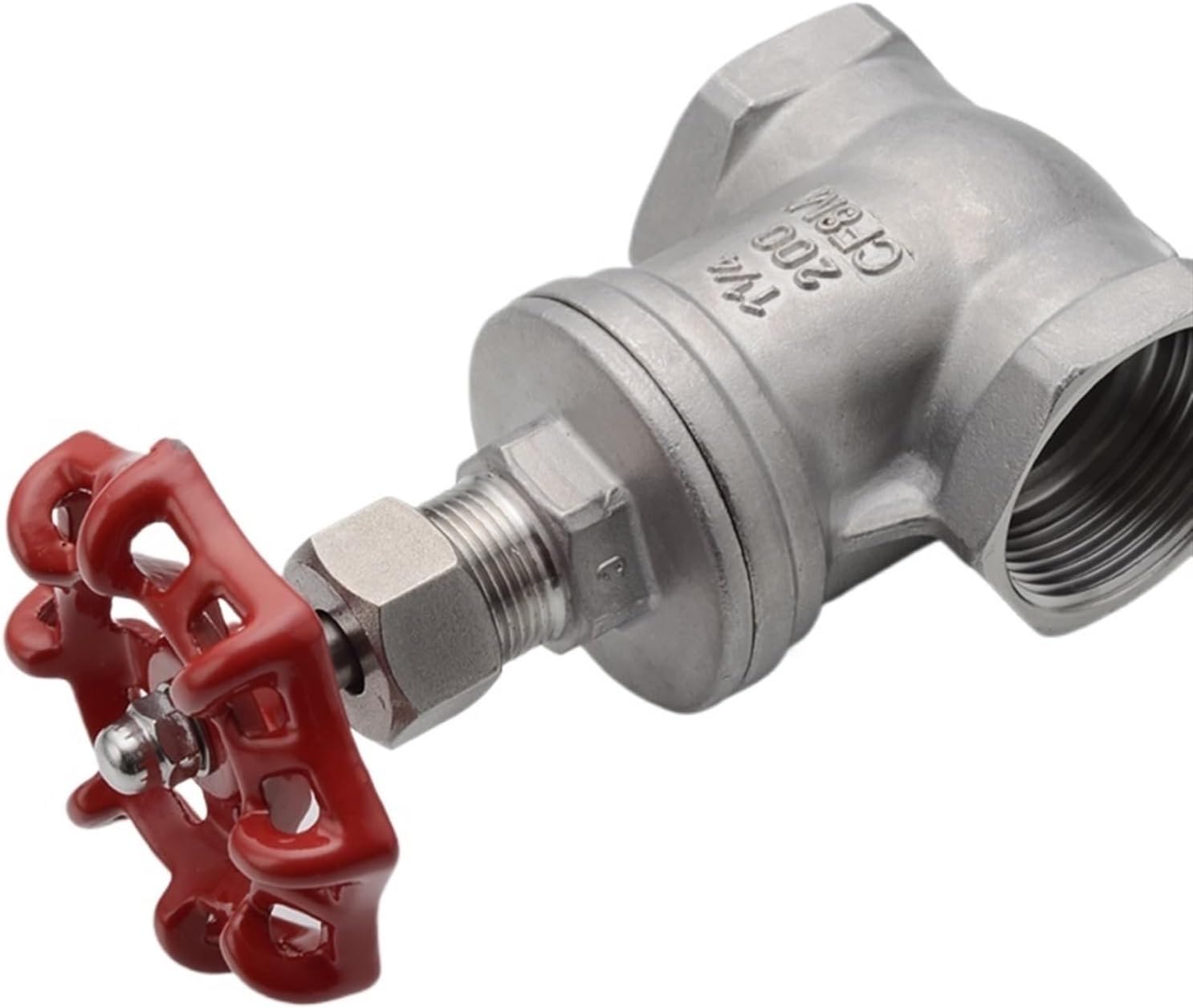 Stainless Steel Gate Valve DN15 DN20 DN25 DN32 Water Valve Switch Valve Female Thread Irrigation Valve Adapter for Water House(G1-1l4 DN32)
