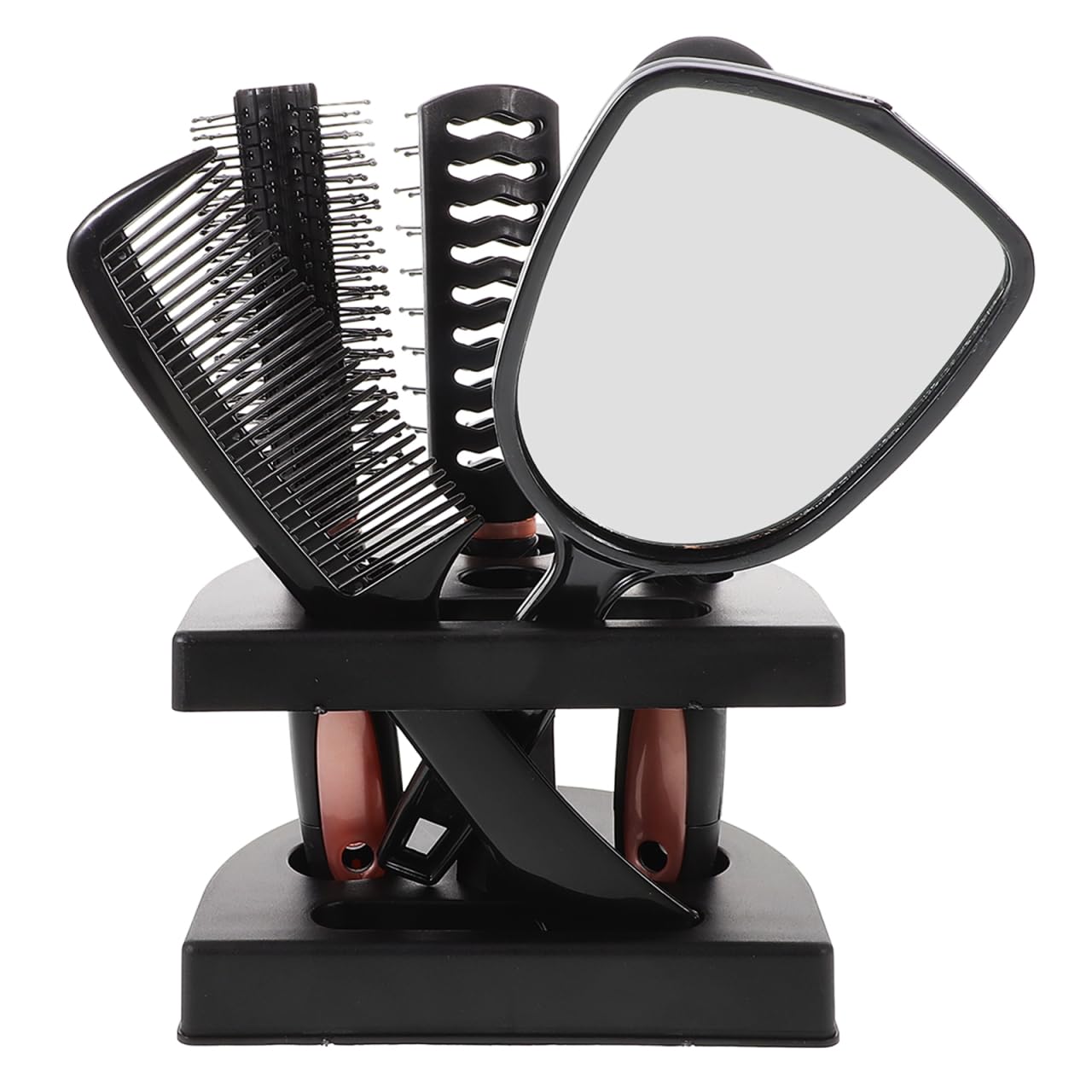 5 Piezas Juego De 5 Peinetas Espejo Peine De Rizos Cepillo Para Desenredar El Cabello Modelado Herramienta