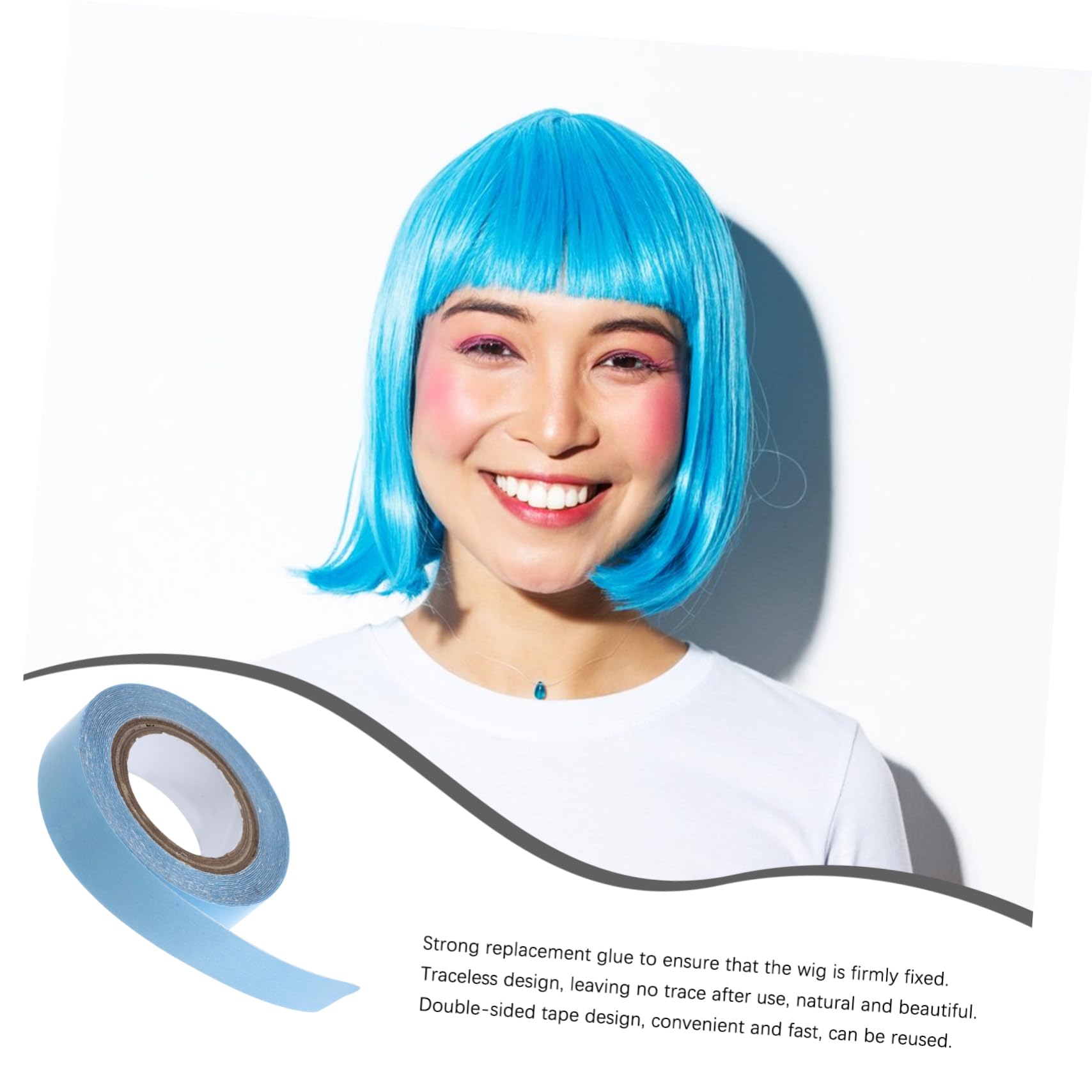 Gogogmee Seamless Wig Tape Double Sided Adhesive for Lace Wigs Hair Extension Glue Tape