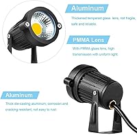 Vista 4 de 1 unids al aire libre 5W LED clip en luz resistente al agua ajustable escritorio soporte proyector lámpara letrero pizarra iluminación con enchufe