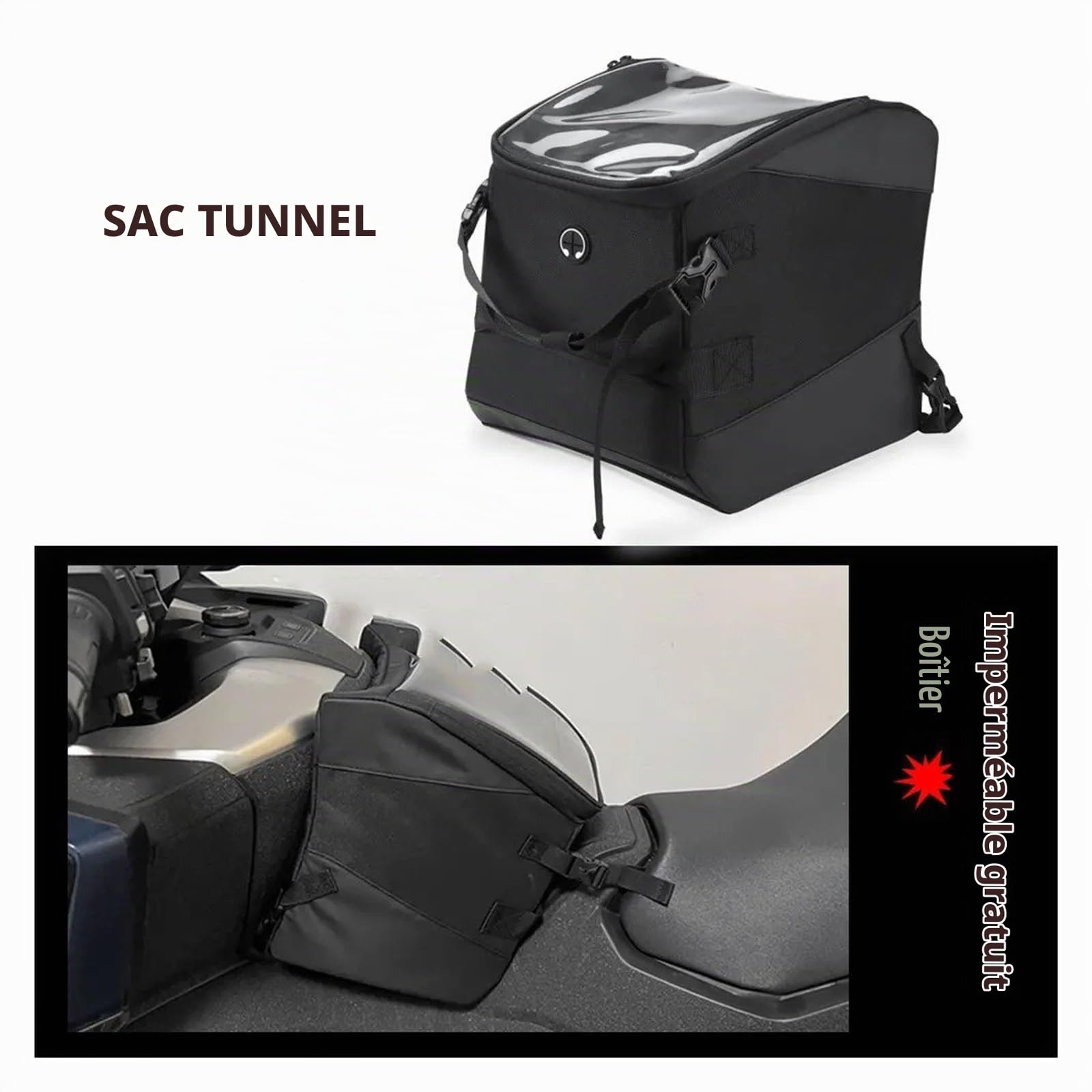 Sac Arrière moto pour NSS, FORZA, XADV, 750 X, ADV 750, FORZA750 Accessoires Rangement Moto Scooter Tunnel Réservoir Bagage