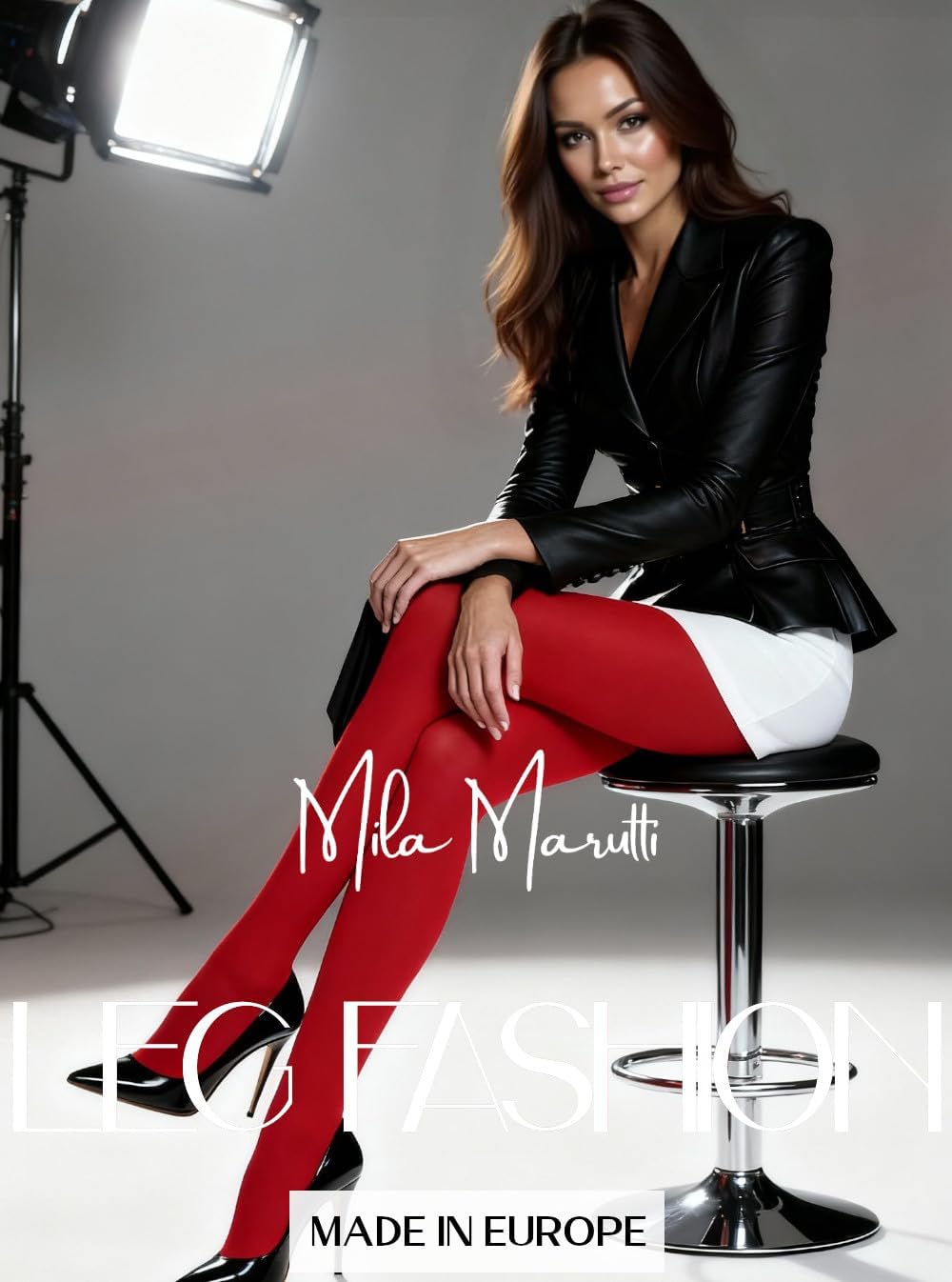 Mila Marutti Opaque Tights for Women | Soft Stockings Pantyhoseier | - Made in EU