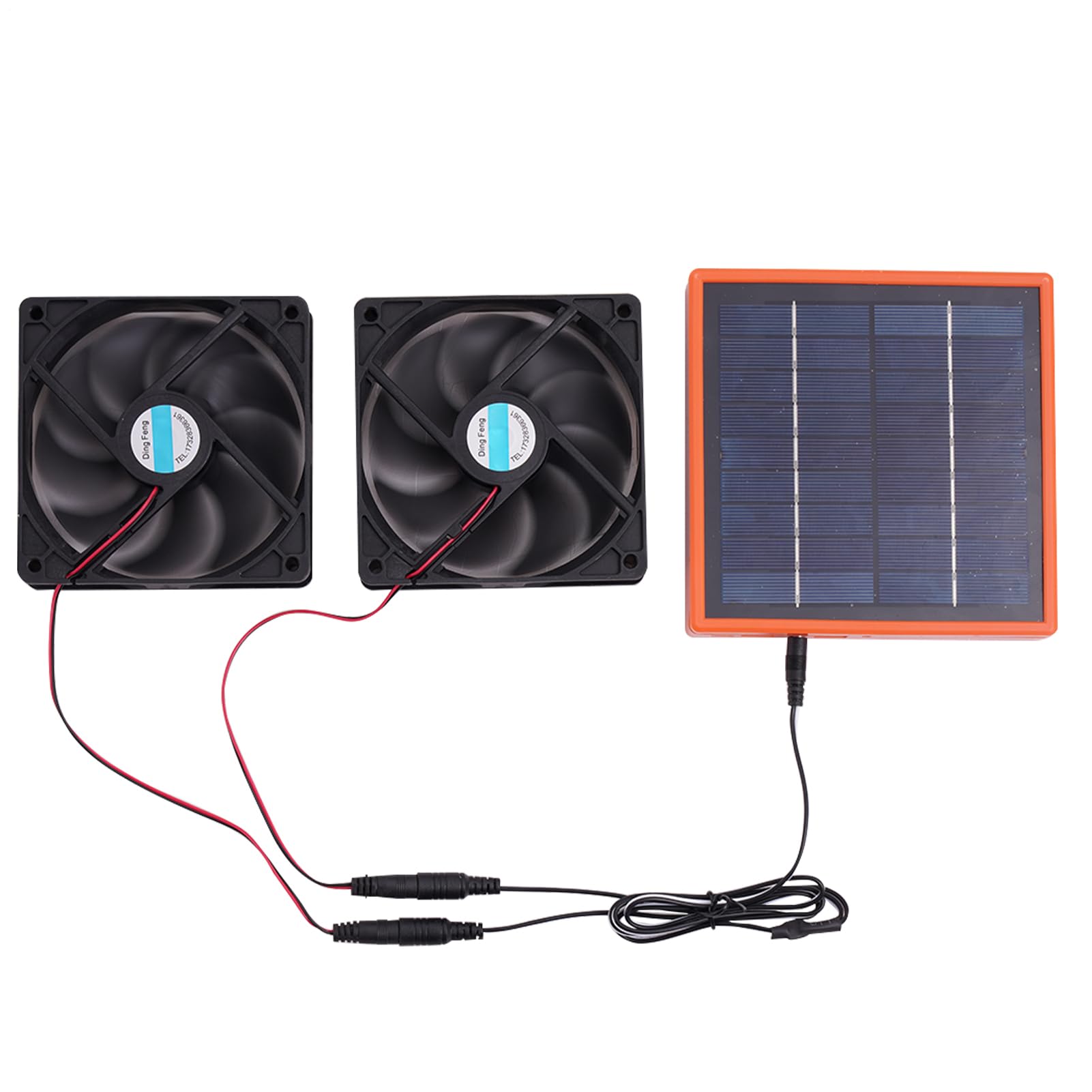 Ventola di estrazione solare, ventola di estrazione del capannone | Ventilatore da capannone pannello solare 2 x 30 W - Ventilatore solare da tetto, ventilatore da serra con cavo /off, | Ventilatore per serra impermeabile, ventilatore per ventilazione sul