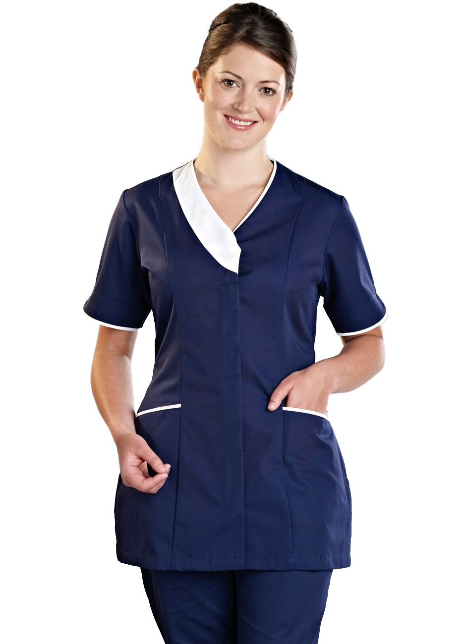 Superb Uniforms & Workwear Navy blue Tunic Set for Doctors, Nurses