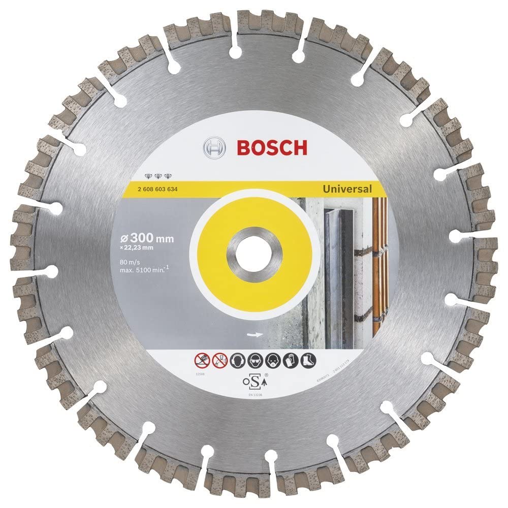 Bosch 2 608 603 634 - Disco de corte de diamante Best for Universal (300 x 22,23 x 2,8 x 15 mm)