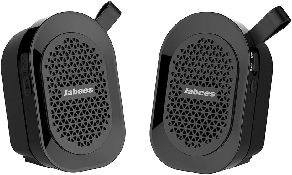 Jabees Beatbox Mini Twin Bluetooth Speaker/Stereo (Black)